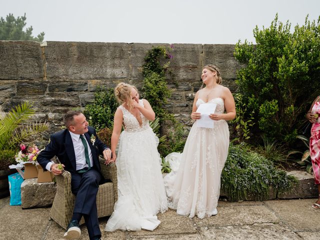 Jessica and Jennifer&apos;s Wedding in Polhawn, Cornwall 109