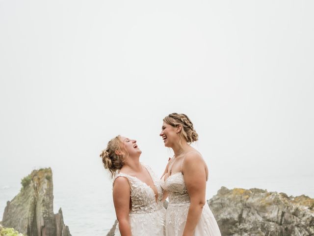 Jessica and Jennifer&apos;s Wedding in Polhawn, Cornwall 115