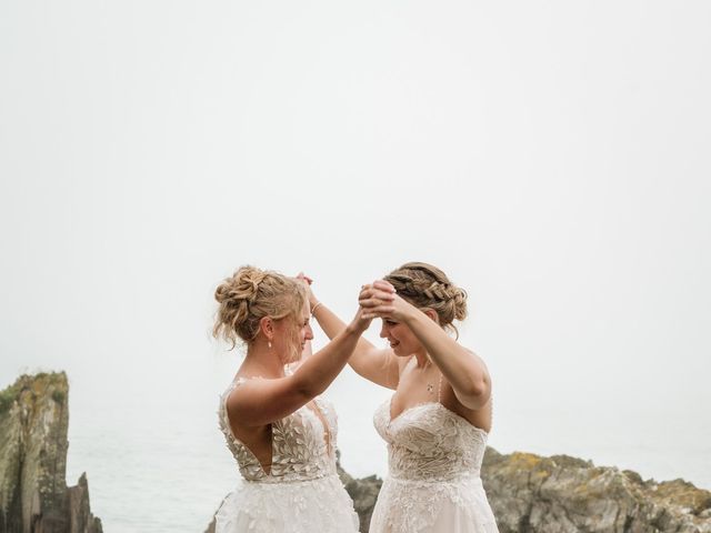 Jessica and Jennifer&apos;s Wedding in Polhawn, Cornwall 116