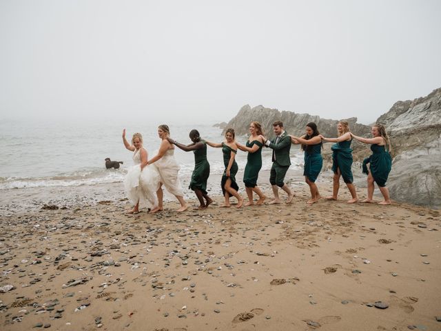 Jessica and Jennifer&apos;s Wedding in Polhawn, Cornwall 123