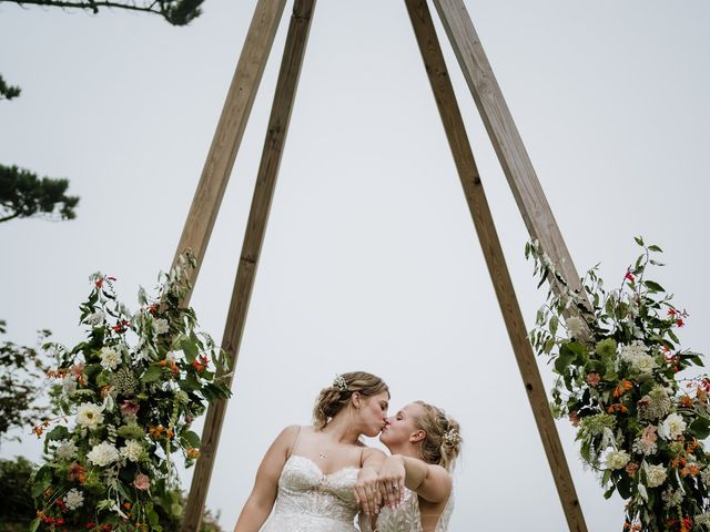 Jessica and Jennifer&apos;s Wedding in Polhawn, Cornwall 153