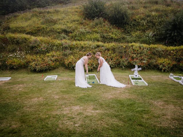 Jessica and Jennifer&apos;s Wedding in Polhawn, Cornwall 155