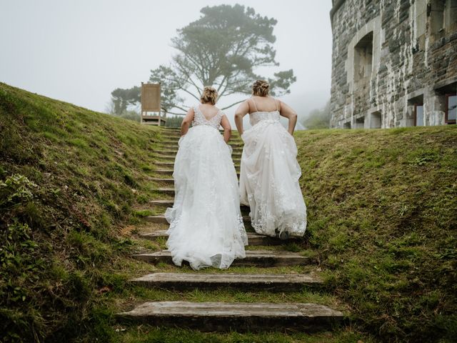 Jessica and Jennifer&apos;s Wedding in Polhawn, Cornwall 158