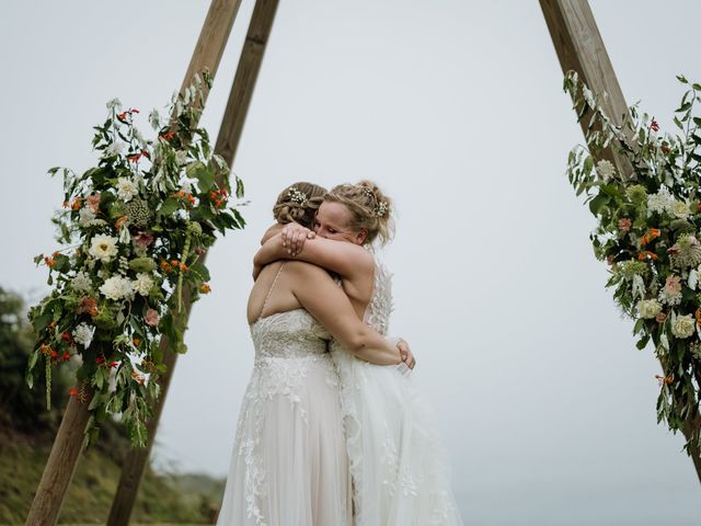 Jessica and Jennifer&apos;s Wedding in Polhawn, Cornwall 162