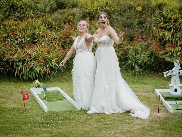 Jessica and Jennifer&apos;s Wedding in Polhawn, Cornwall 163