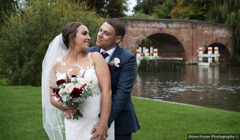 Groom and Bride's Wedding in Sonning-on-Thames, Berkshire