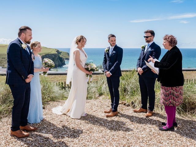 Jacob and Anneka&apos;s Wedding in Newquay, Cornwall 8