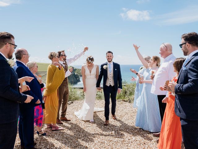 Jacob and Anneka&apos;s Wedding in Newquay, Cornwall 16