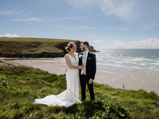 Jacob and Anneka&apos;s Wedding in Newquay, Cornwall 32