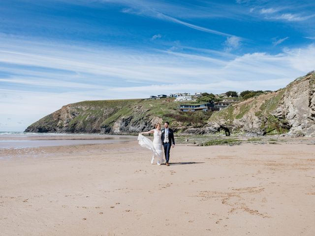 Jacob and Anneka&apos;s Wedding in Newquay, Cornwall 39