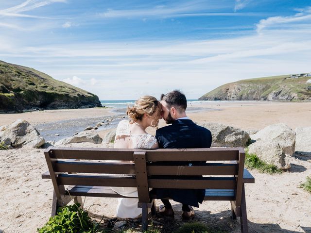 Jacob and Anneka&apos;s Wedding in Newquay, Cornwall 42