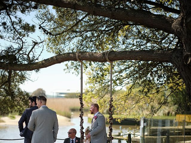 Alex and Charlotte's Wedding in Christchurch, Dorset 12