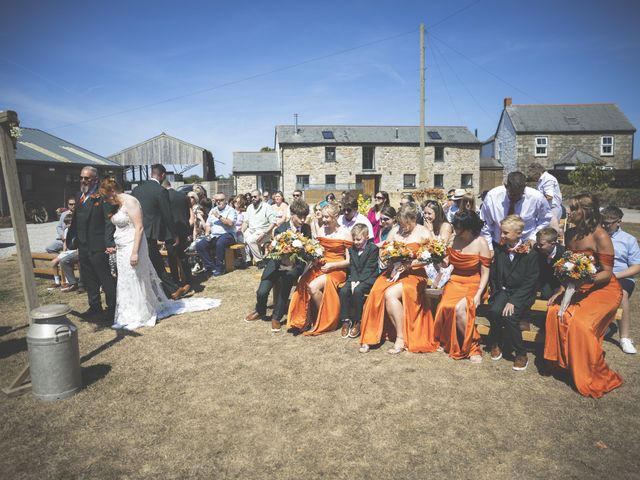 Ben and Lizzie's Wedding in Hayle, Cornwall 21