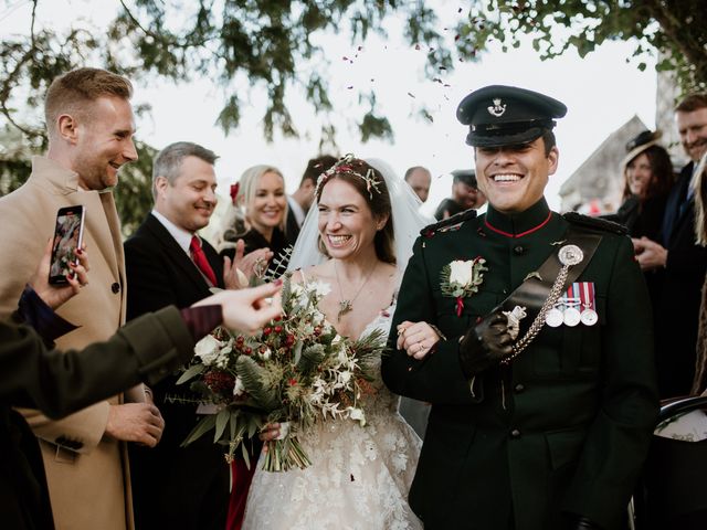 Julia and Charlie&apos;s Wedding in Corfe Castle, Dorset 24