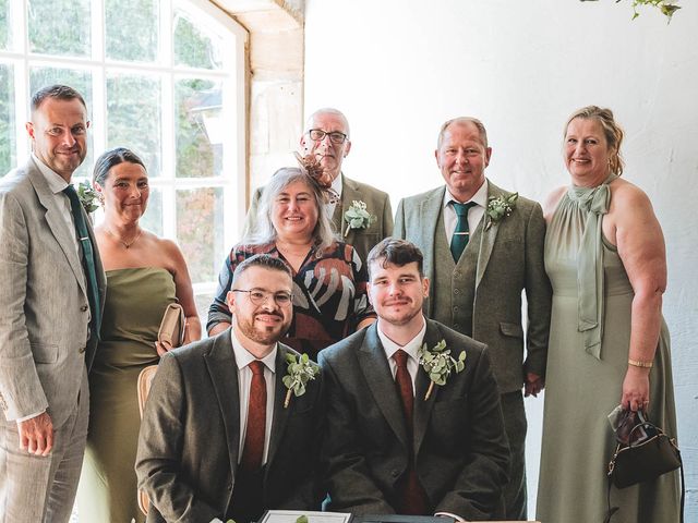 Josh and Jake's Wedding in Chesterfield, Derbyshire 24