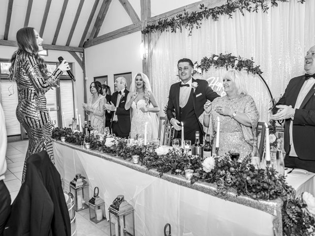 Mitchell and Louise&apos;s Wedding in Yateley, Hampshire 213