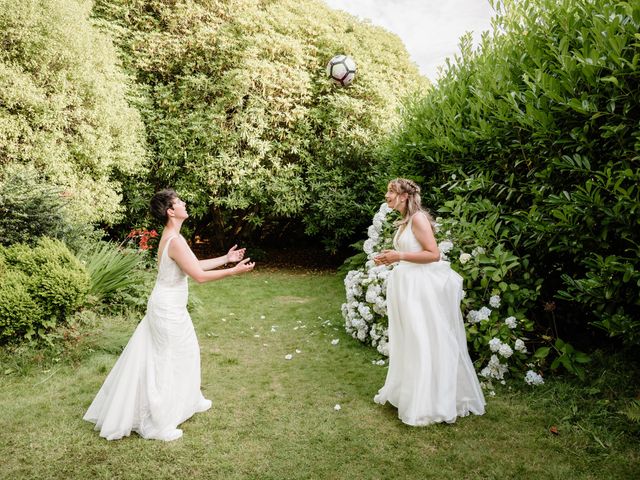 Josie and Francesca&apos;s Wedding in St Austell, Cornwall 36