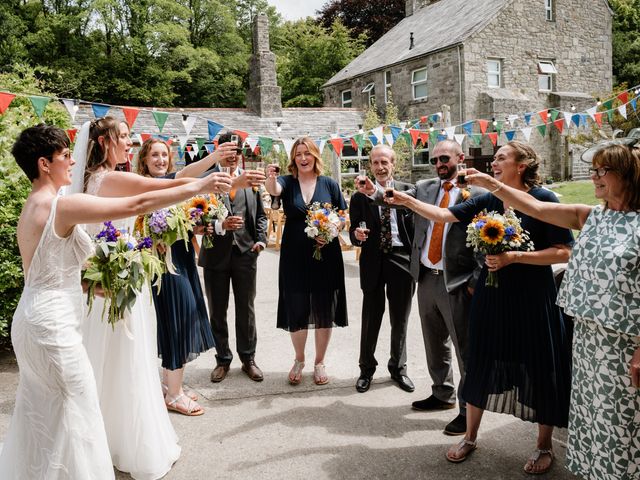 Josie and Francesca&apos;s Wedding in St Austell, Cornwall 56