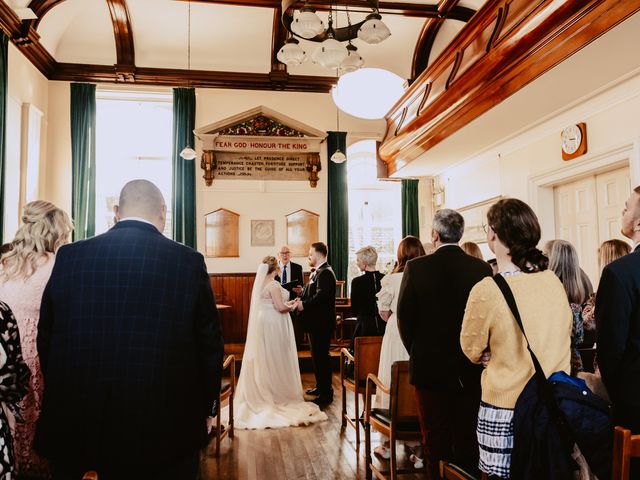 George and Abbie&apos;s Wedding in Swanage, Dorset 18