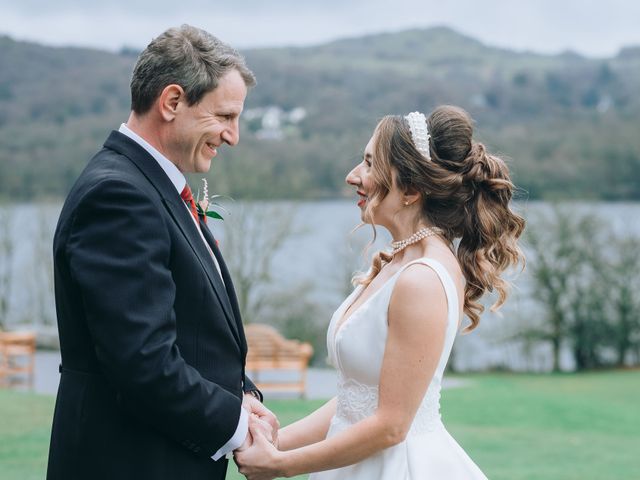 Niel and Victoria&apos;s Wedding in Windermere, Cumbria 109