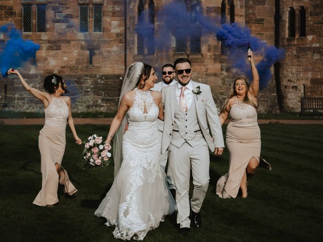Steven and Chloe&apos;s Wedding in Peckforton, Cheshire 16