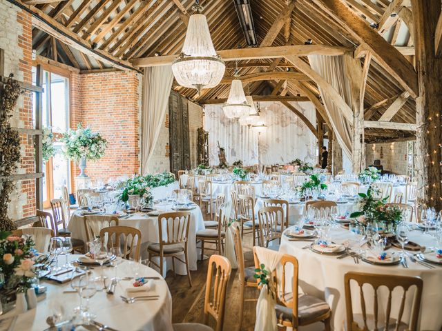 Harry and Bex's Wedding in Lower Froyle, Hampshire 8
