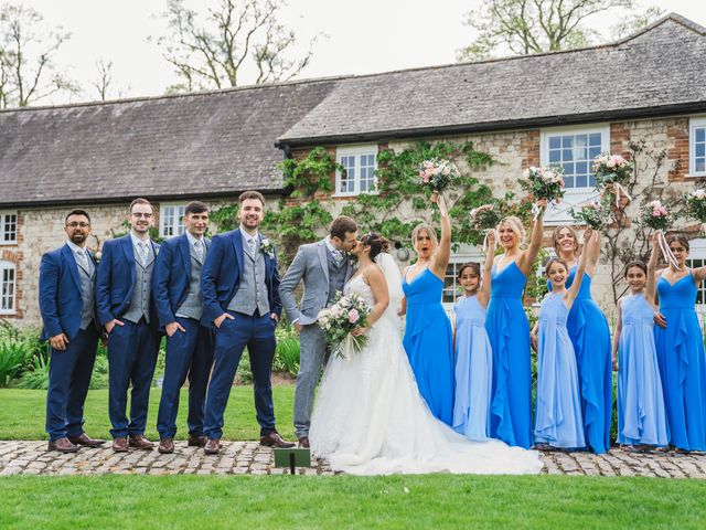 Harry and Bex's Wedding in Lower Froyle, Hampshire 10