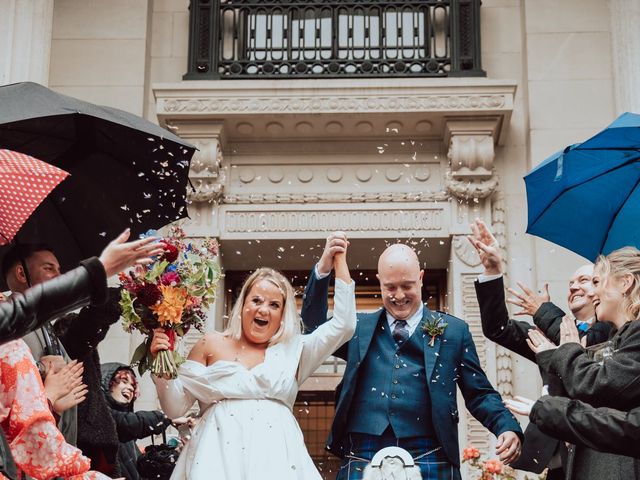 Paige and Thomas's Wedding in Marylebone, West Central London 18