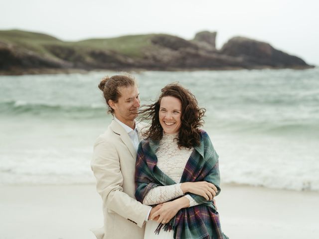 Lukas and Hanna's Wedding in Lochinver, Highlands 30