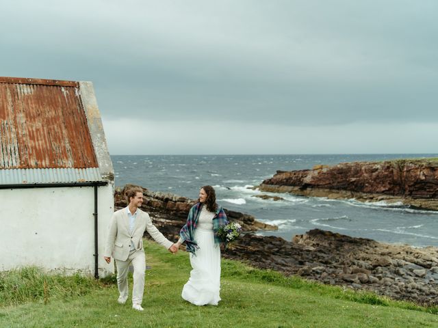 Lukas and Hanna's Wedding in Lochinver, Highlands 34