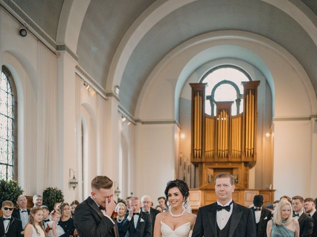 Charlie and Natasha's Wedding in Hodnet, Shropshire 24