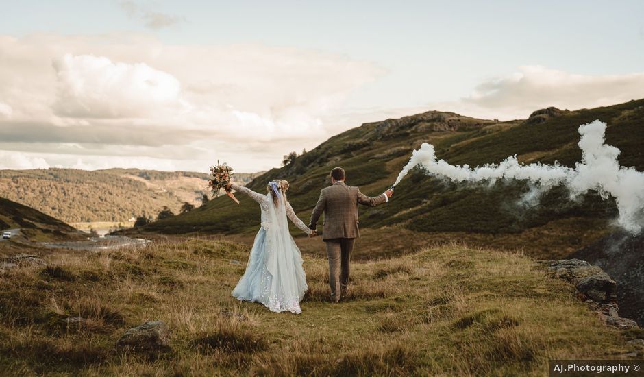 Arran and Rhiannon's Wedding in Lake District , Cumbria