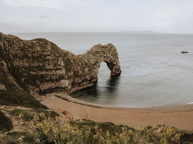 Nav and Zee&apos;s Wedding in Lulworth Cove, Dorset 17