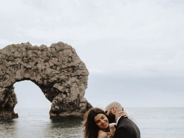 Nav and Zee&apos;s Wedding in Lulworth Cove, Dorset 48