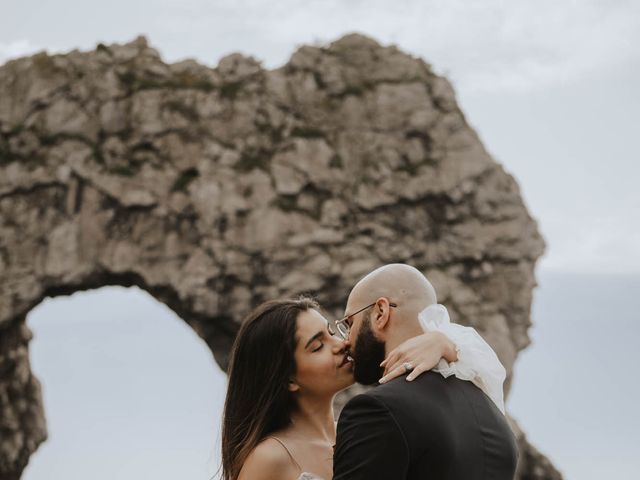 Nav and Zee&apos;s Wedding in Lulworth Cove, Dorset 57