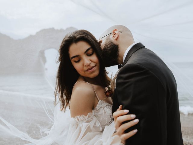 Nav and Zee&apos;s Wedding in Lulworth Cove, Dorset 87