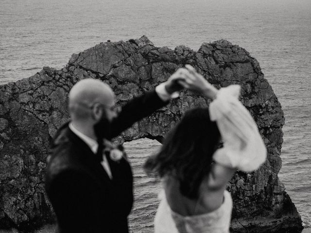 Nav and Zee&apos;s Wedding in Lulworth Cove, Dorset 88