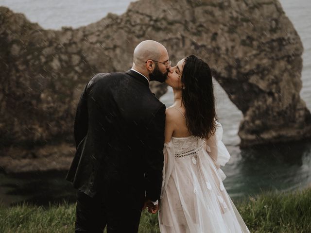 Nav and Zee&apos;s Wedding in Lulworth Cove, Dorset 92