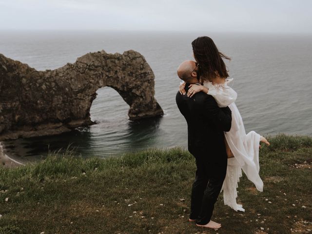 Nav and Zee&apos;s Wedding in Lulworth Cove, Dorset 100