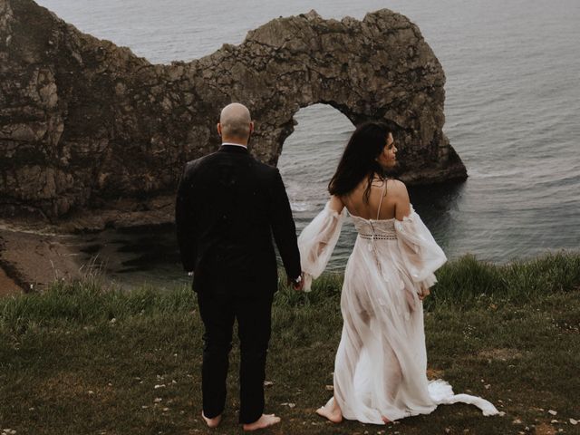 Nav and Zee&apos;s Wedding in Lulworth Cove, Dorset 101