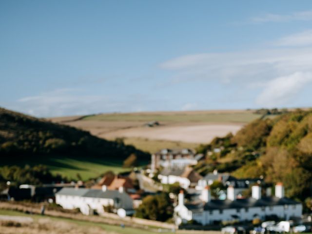 Nyan and Sophie&apos;s Wedding in Lulworth Cove, Dorset 29