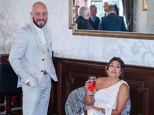 Roy and Nicola's Wedding in Blackwood, Caerphilly 55