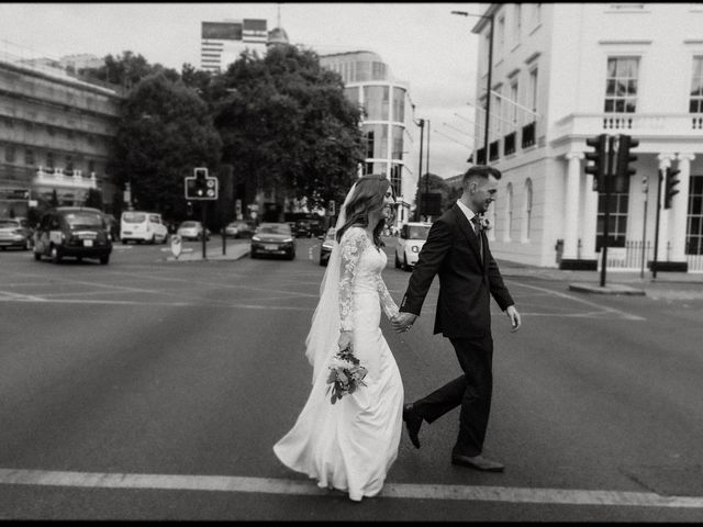 Rob and Carly's Wedding in Marylebone, West Central London 21