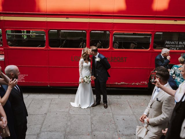 Rob and Carly's Wedding in Marylebone, West Central London 30