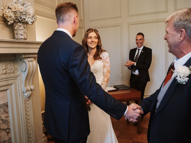 Rob and Carly's Wedding in Marylebone, West Central London 34