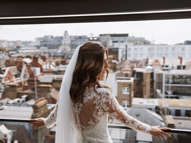Rob and Carly's Wedding in Marylebone, West Central London 42