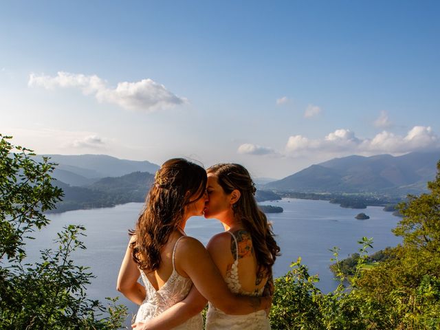 Leona and Amy's Wedding in Keswick, Cumbria 38