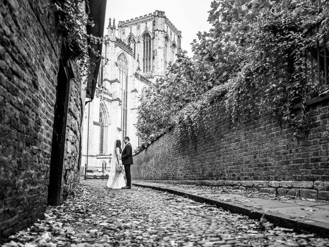 Brandon and Joanne&apos;s Wedding in York, North Yorkshire 44
