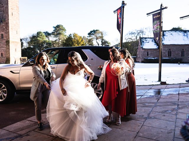 Zach and Charlotte&apos;s Wedding in Peckforton, Cheshire 9