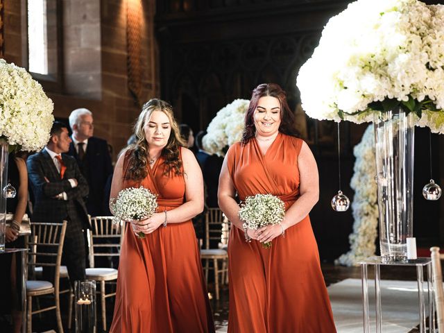 Zach and Charlotte&apos;s Wedding in Peckforton, Cheshire 17